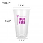 16oz Hot/Cold Disposable Beverage Cup Custom Imprinted