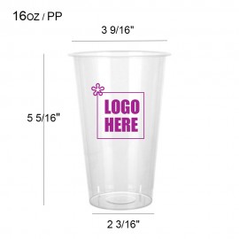 16oz Hot/Cold Disposable Beverage Cup Custom Imprinted  16oz Hot/Cold Disposable Beverage Cup Custom Imprinted