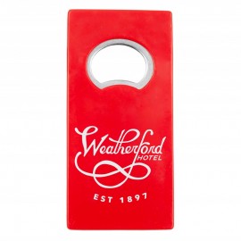 Rectangle Metal Bottle Opener with Magnet Custom Printed  Rectangle Metal Bottle Opener with Magnet Custom Printed
