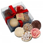 Custom Imprinted Hot Chocolate Bomb Gift Box - Deluxe Flavor - 4 Pack