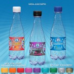 12 oz. Sparkling Water with Full Color Label, Clear Glastic Bottle Custom Imprinted