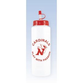Logo Branded 32 oz. White Sports Bottle  Logo Branded 32 oz. White Sports Bottle