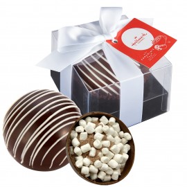 Hot Chocolate Bomb Gift Box w/ Hang Tag - Original Flavor - Classic Dark Chocolate Logo Branded
