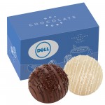 Promotional Hot Chocolate Bomb Gift Set - 2 Pack - Milk & Dark Delight & White Chocolate Crystal