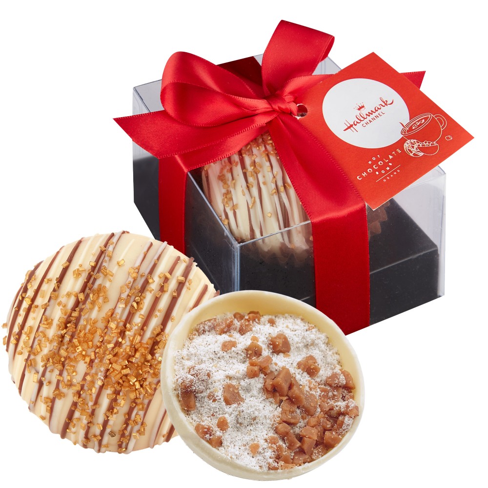 Promotional Hot Chocolate Bomb Gift Box w/ Hang Tag - Grand Flavor - Dulce De Leche Promotional Hot Chocolate Bomb Gift Box w/ Hang Tag - Grand Flavor - Dulce De Leche