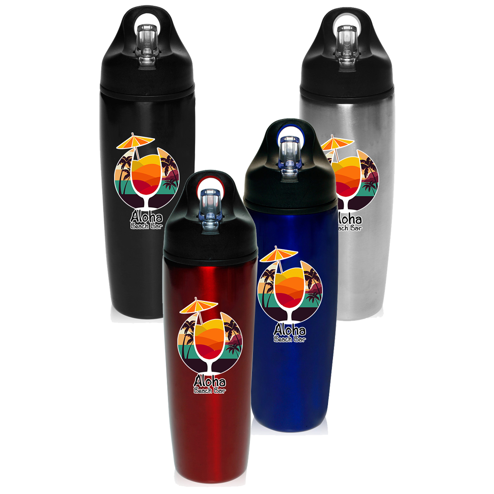 Custom Printed Steel Water Bottle 28 oz