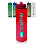 USA Made, CLEAR 32oz water Bottle Logo Branded