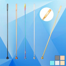 Stainless Steel 6 7/8" Cocktail Stirrer / Stir Stick Logo Branded  Stainless Steel 6 7/8" Cocktail Stirrer / Stir Stick Logo Branded