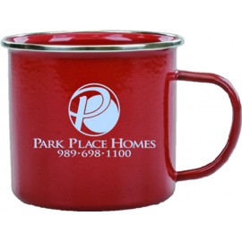 Promotional 17 Ounce Stainless Steel Abilene Enamel Campfire Mug