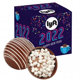 New Years Hot Chocolate Bomb Gift Box - Original Flavor - Classic Milk Logo Branded