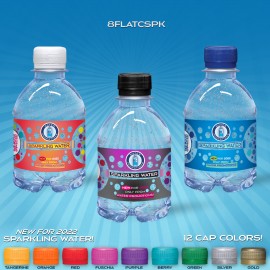 8 oz. Sparkling Water with Full Color Label, Clear Bottle Logo Branded