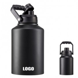 Logo Branded Wide Mouth 128 Oz Water Bottle Flask  Logo Branded Wide Mouth 128 Oz Water Bottle Flask