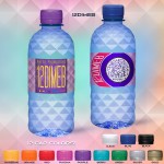 Custom Printed 12 Oz. Custom Label Water in a Blue tinted Diamond Cut Bottle