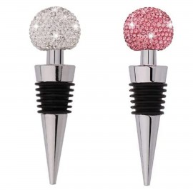 Bling Crystal Wine Stopper Custom Imprinted