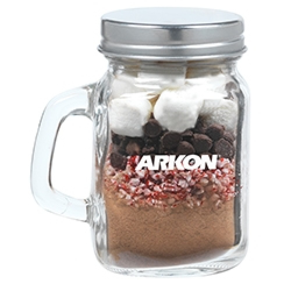 Promotional Hot Chocolate Kit in Mini Mason Jar