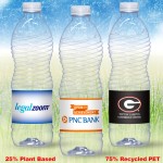 16.9 oz. Custom Label Spring Water w/ Flat Cap - Clear ENVI Bottle Custom Imprinted
