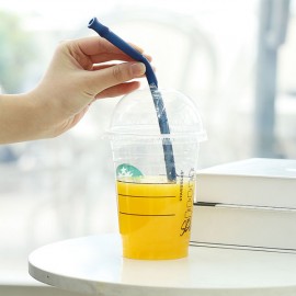 Logo Branded Silicone Drinking Straws With A Cleaning Brush  Logo Branded Silicone Drinking Straws With A Cleaning Brush