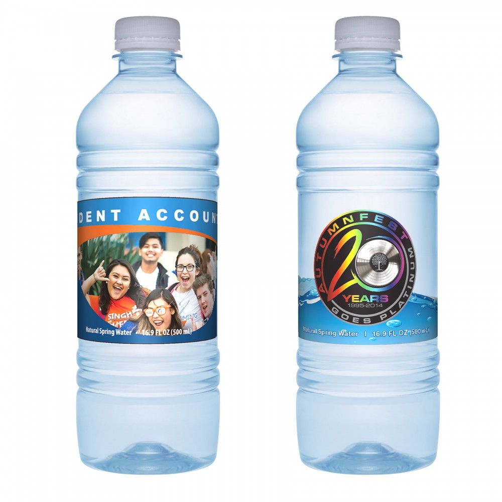 Logo Branded Premium 16.9 Oz. Custom Label Bottled Water Logo Branded Premium 16.9 Oz. Custom Label Bottled Water