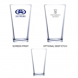 Logo Branded 16 Oz. Pilsner Selection Beer Glass (Screen Printed)