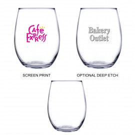 Custom Printed 21 Oz. Stemless White Wine Glass (Screen Printed)