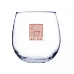 16.75 Oz. Stemless Red Wine Glass (Screen Printed) Custom Printed