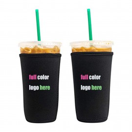 Full Color Neoprene Coffee Cup Sleeves Logo Branded