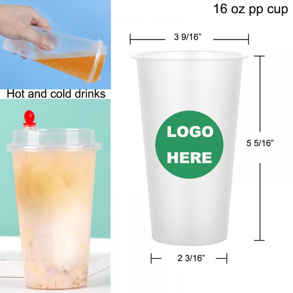 Custom Printed Plastic beverage cup 16oz