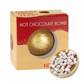 Promotional Hot Chocolate Bomb in Window Box - White Chocolate