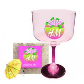 Pink Margarita Happy Hour (Pink) Custom Imprinted