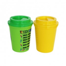 16OZ Plastic Stadium Cups with Lid Logo Branded  16OZ Plastic Stadium Cups with Lid Logo Branded