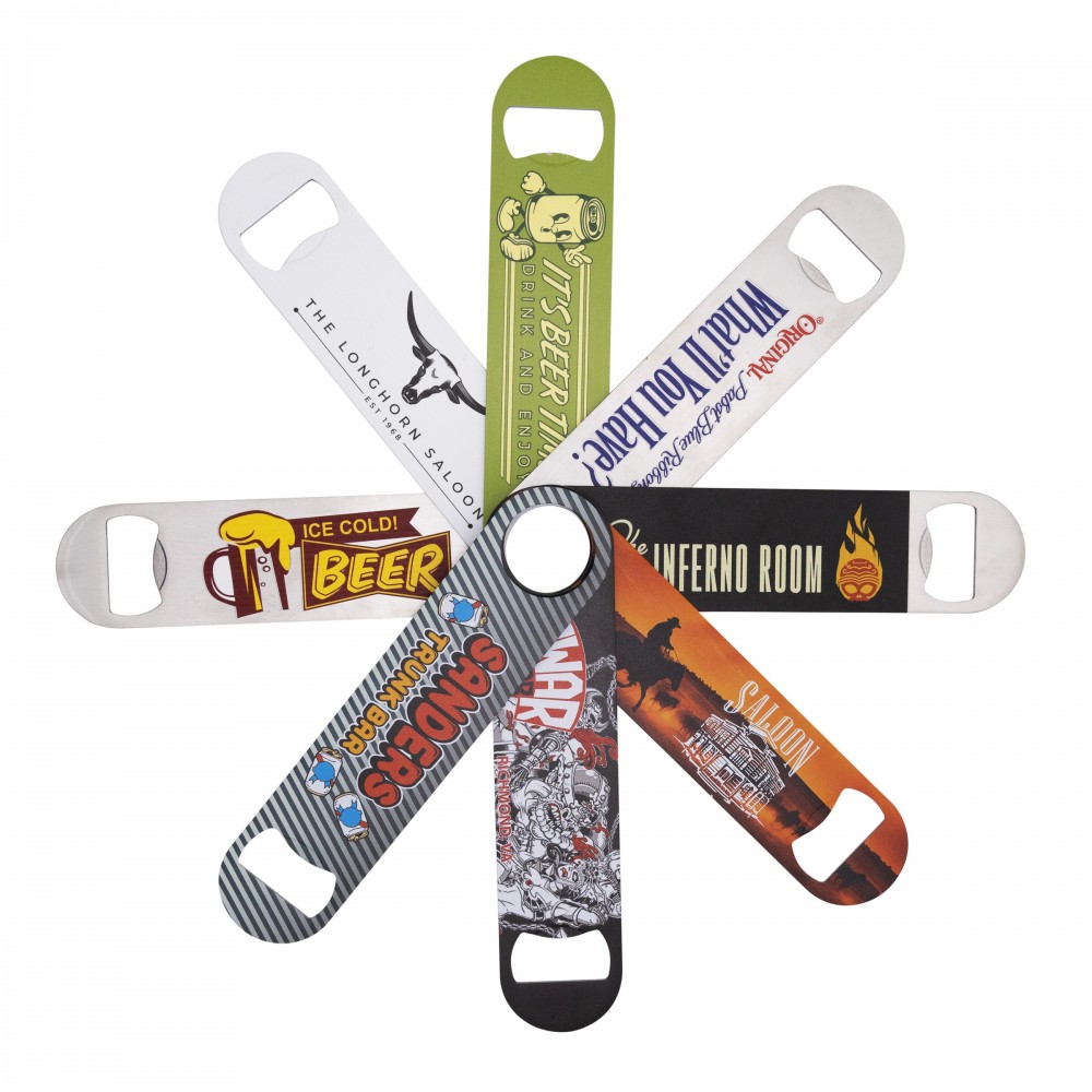 Logo Branded Stainless Steel Paddle Bottle Opener Logo Branded Stainless Steel Paddle Bottle Opener