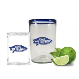 Logo Branded Margarita Glass with Cocktail Mix