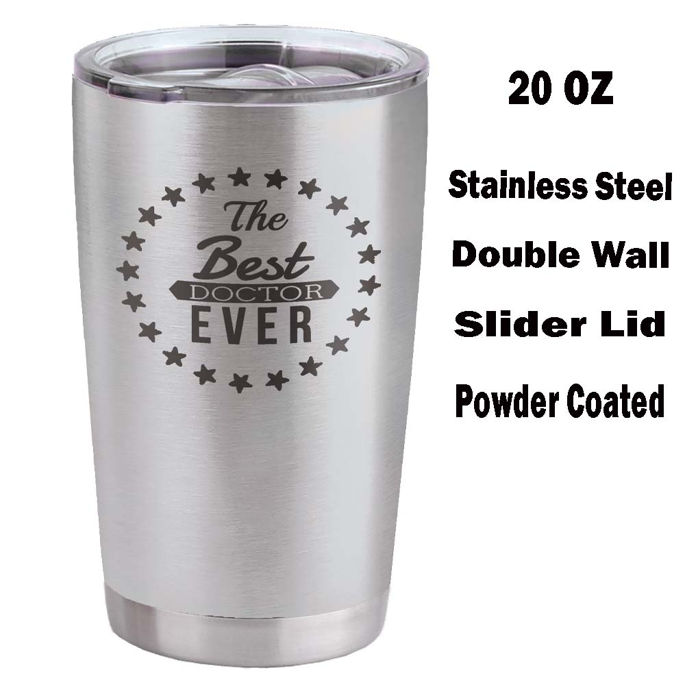 Logo Branded 20 oz Stainless Steel Laserable Double wall Tumbler