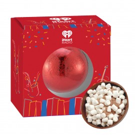 Hot Chocolate Bomb in Window Box - Milk Chocolate with Foil with Logo