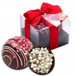 Promotional Hot Chocolate Bomb Gift Box w/ Hang Tag -Deluxe Flavor - Classic Dark