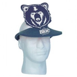 Logo Branded Foam Bear Popup Visor  Logo Branded Foam Bear Popup Visor