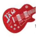 Custom Printed Foam Guitar Spirit Waver (18")