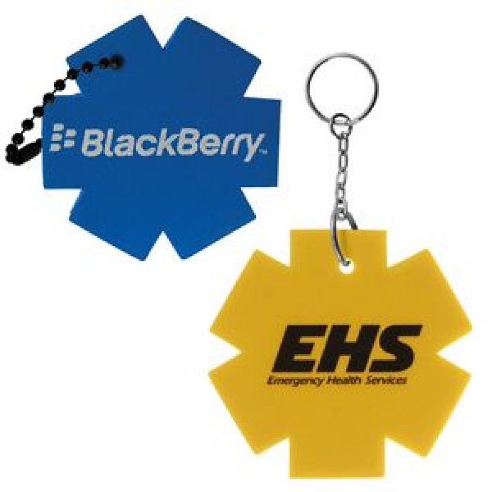 Promotional Foam Star Of Life Floating Key Tag Promotional Foam Star Of Life Floating Key Tag