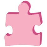Puzzle Piece Sandwich Cushion with Logo