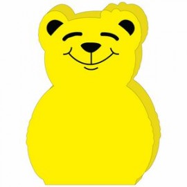 Custom Foam Teddy Bear Shaped Waver  Custom Foam Teddy Bear Shaped Waver