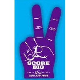 "V" For Victory Foam Hand Mitt (16") with Logo  "V" For Victory Foam Hand Mitt (16") with Logo