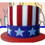Customized Foam Uncle Sam Top Hat