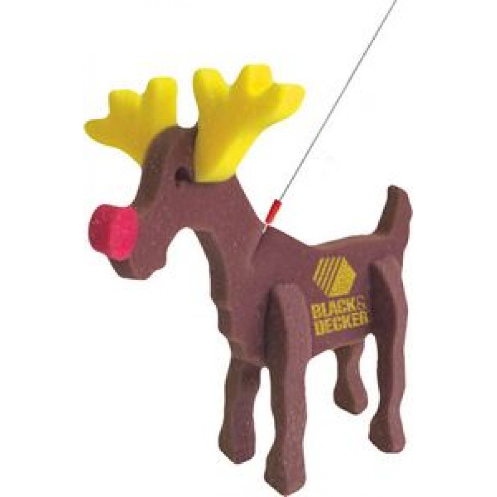 Reindeer on a Leash with Logo