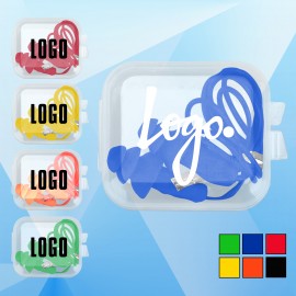 Earplugs in Clear Case w/ a Cord with Logo