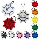 Logo Branded Foam Floating Key Tag - Ships Wheel