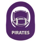 Logo Branded Football Crest Popup Visor