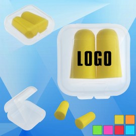 Earplugs in Square Case with Logo