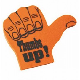 Customized Thumb's Up Foam Hand Mitt (16")