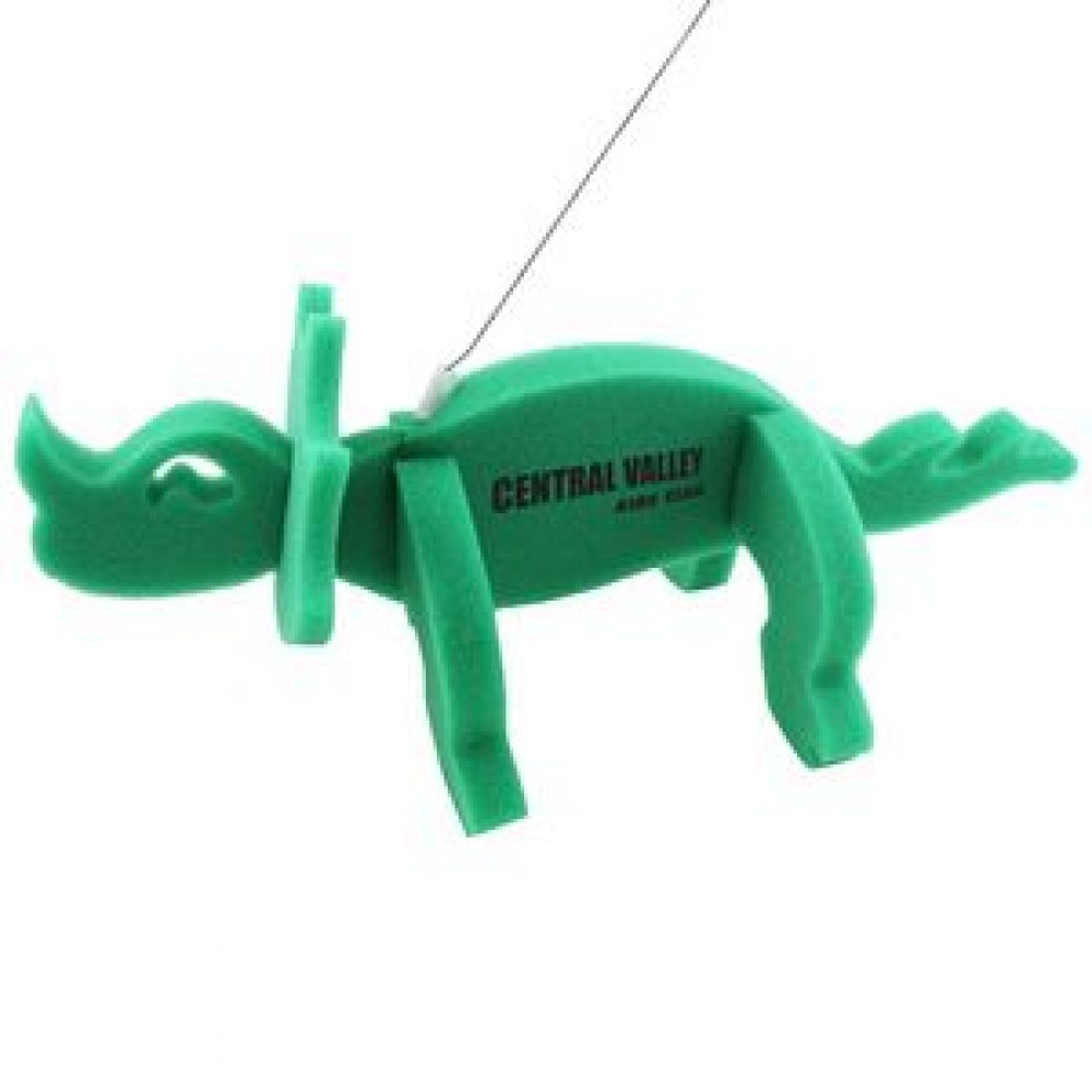 Customized Trixy Dinosaur on a Leash