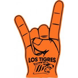 Personalized Hook'Em Horns Hand Foam Hand Mitt (19")